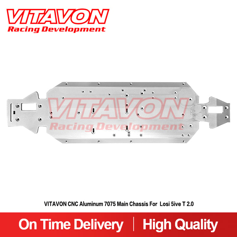 VITAVON CNC Aluminum 7075 Main Chassis For Losi 5ive T 2.0