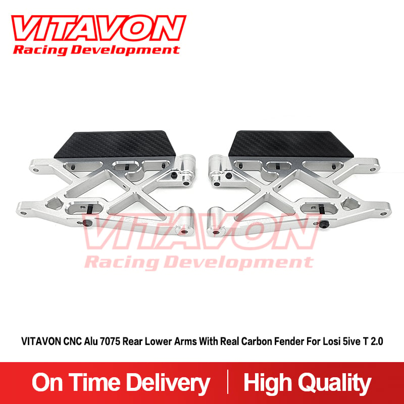 VITAVON CNC Alu 7075 Rear Lower Arms For Losi 5ive T 2.0