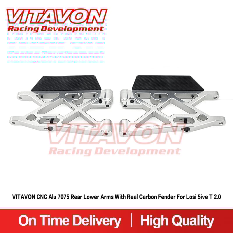 VITAVON CNC Alu 7075 Rear Lower Arms For Losi 5ive T 2.0