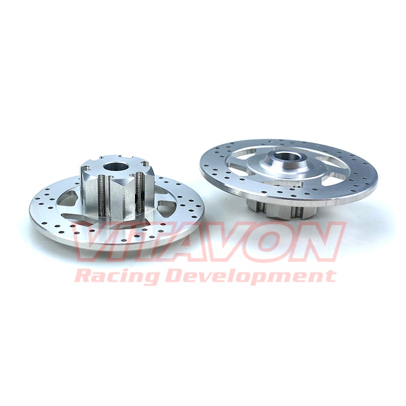 VITAVON CNC Alu7075 +3MM extended 17mm hex hub/Disc  Front/Rear for Traxxas UDR