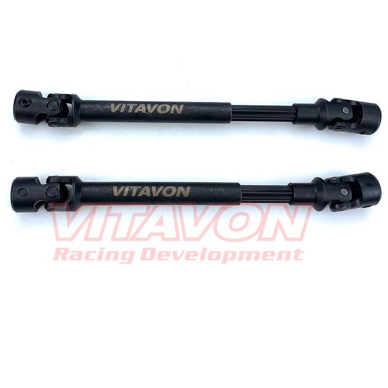 VITAVON HD Steel Front & Rear Drive Shaft for Axial SCX6 Jeep Wrangler Trail Honcho 1/6