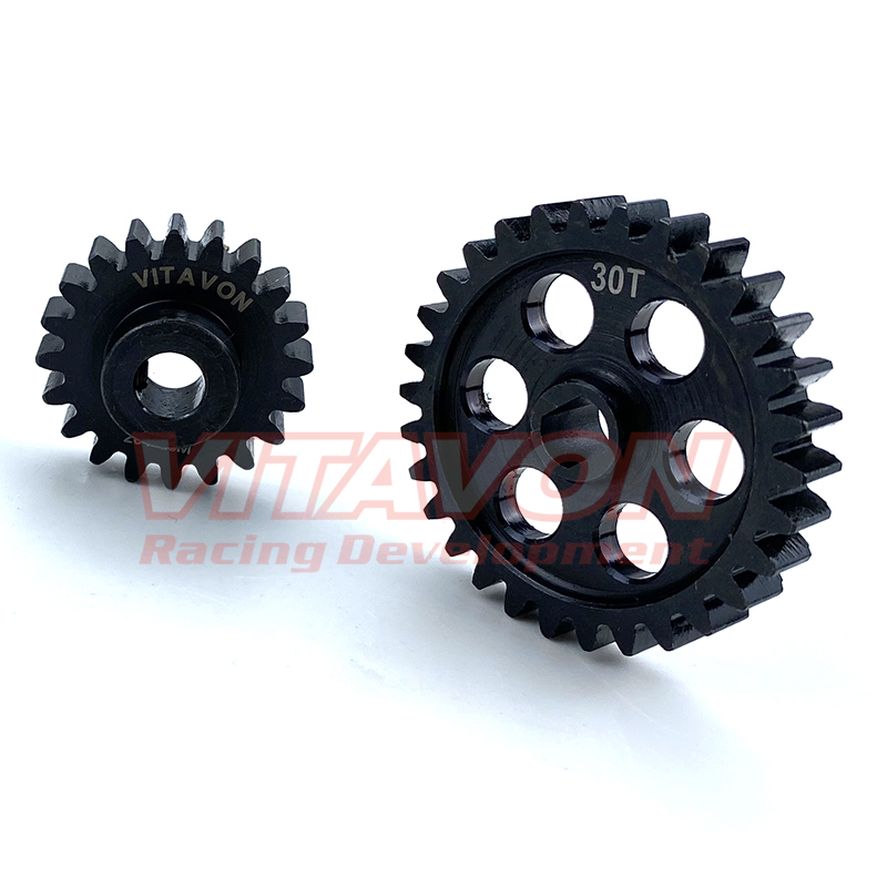 VITAVON CNC HD Steel 45# Pinion Spur Gear 20/30T 1.5 Mod for Kraton / Outcast 8S