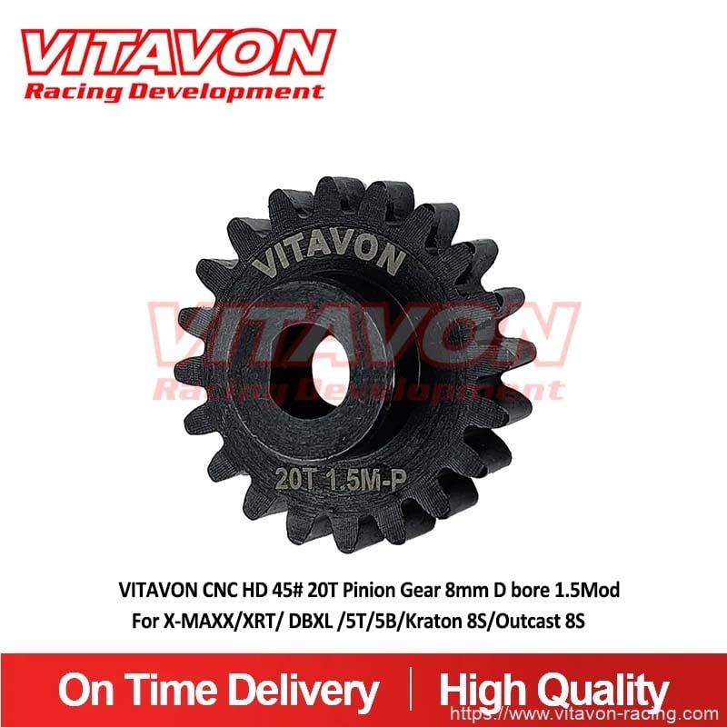 VitavonVITAVON CNC HD Steel 45# Pinion Spur Gear 20/30T 25/25T 25