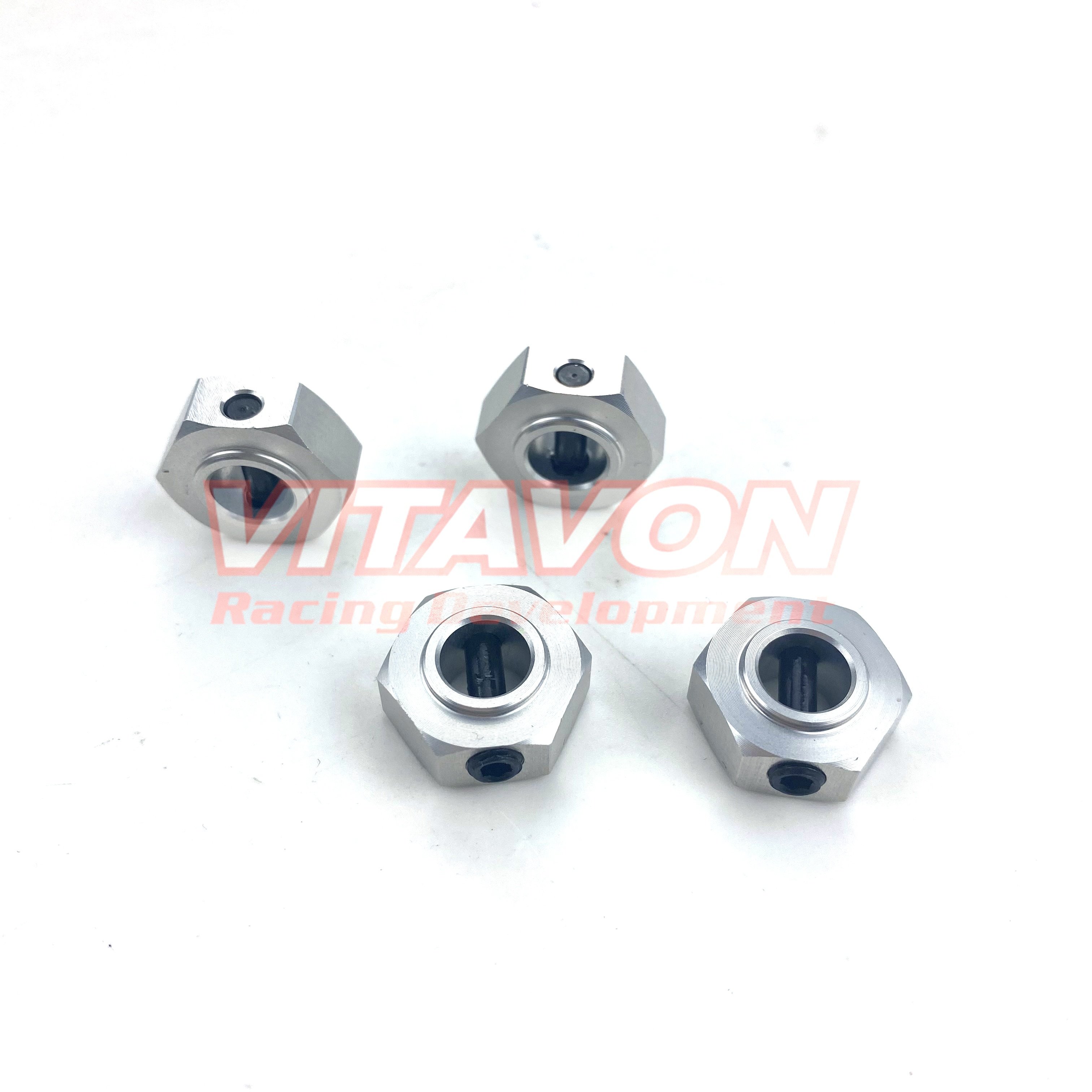 VITAVON CNC Aluminum 7075 17 mm Hex hub for SCX6 Jeep Wrangler Trail Honcho 1/6