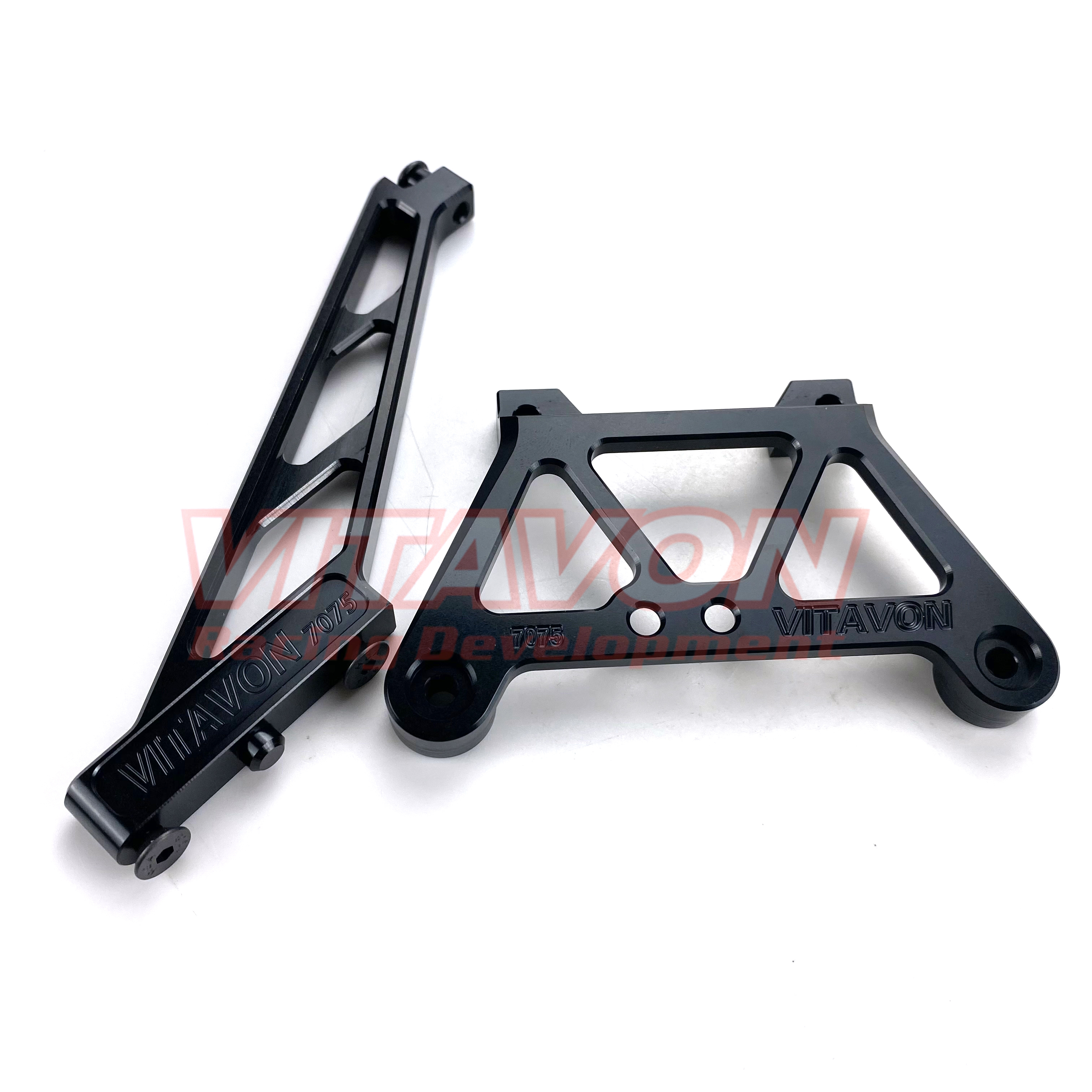 Vitavon CNC Alu 7075 Stoßdämpferhalter Vorne & Hinten Für LOSI