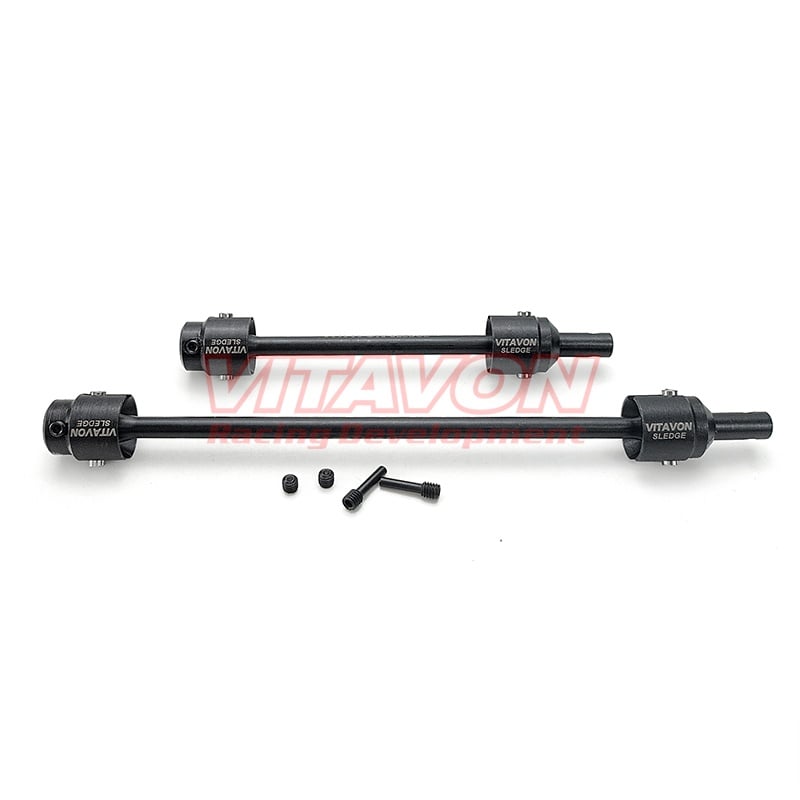 VITAVON CNC HD 45# Steel Center Driveshaft Set For Traxxas Sledge