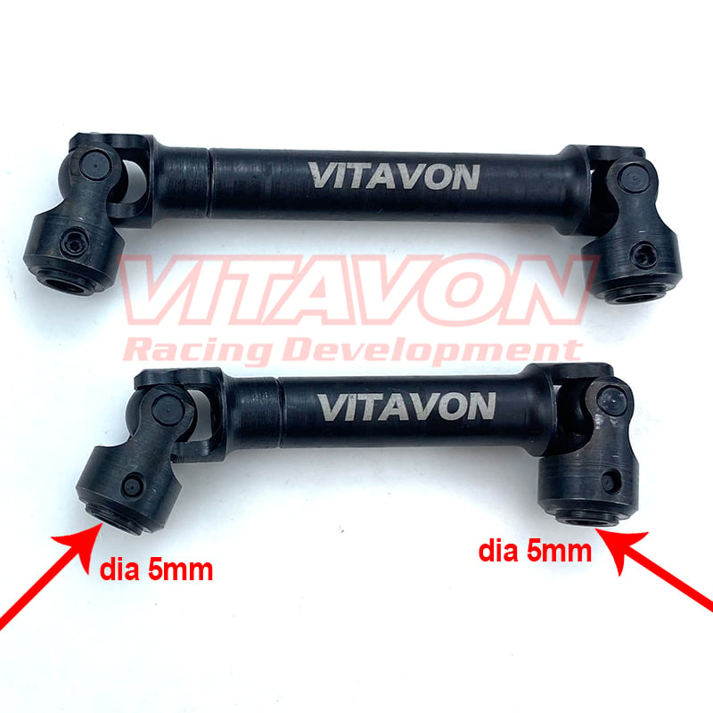 VITAVON HD 45# Steel Front & Rear Drive Shaft for Traxxas TRX-4