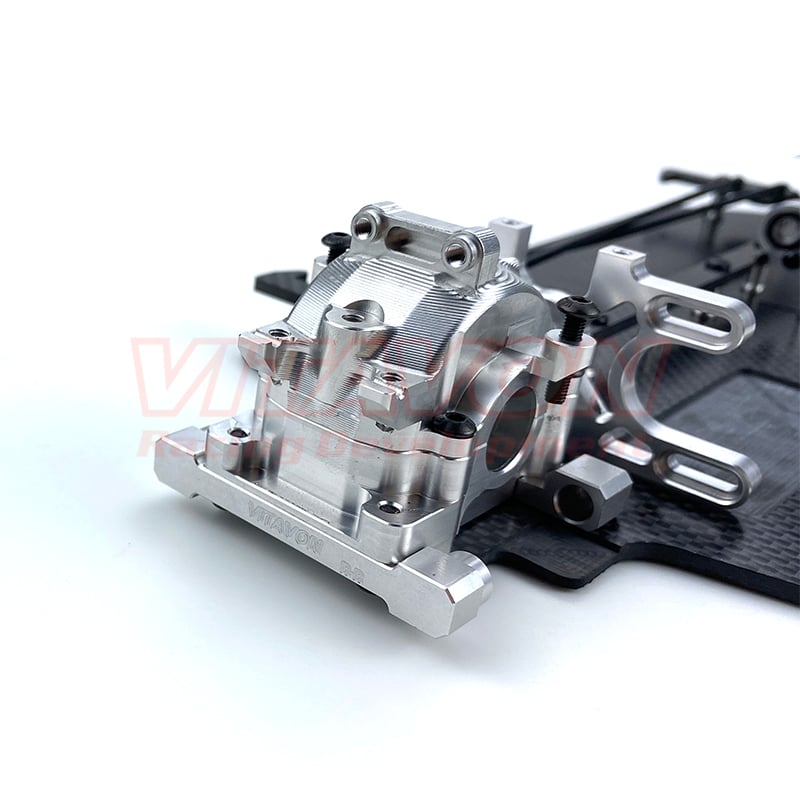 Vitavon 4-TEC 3.0 Corvette Redesigned Carbon Chassis F&R Bulkheads Motor Mount Brace