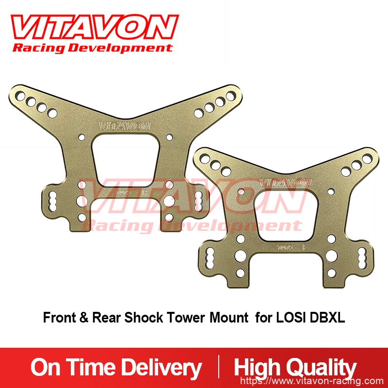 VITAVON CNC Alu 7075 Front & Rear Shock Tower Mount for LOSI DBXL E2.0