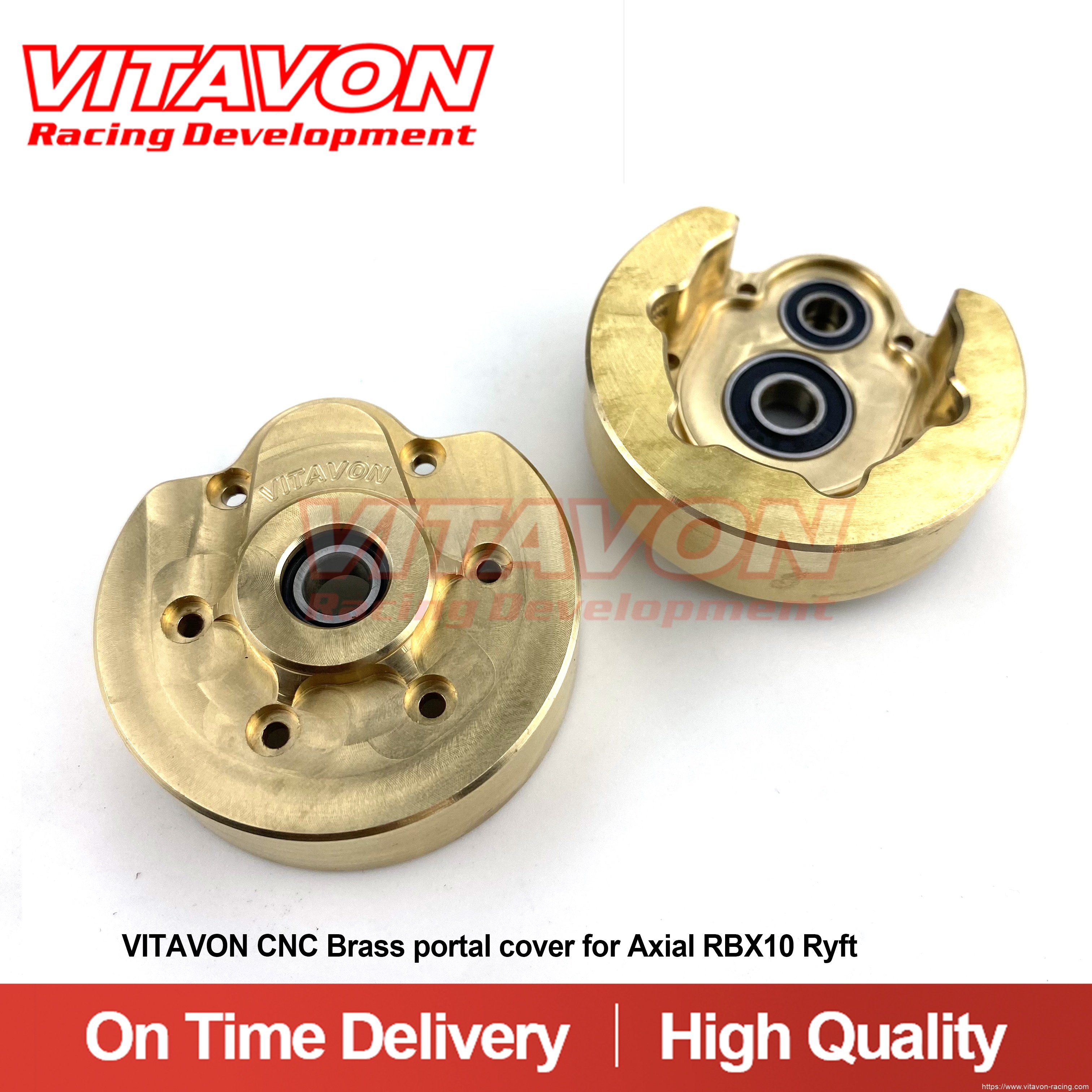 VITAVON CNC Brass portal cover for Axial RBX10 Ryft