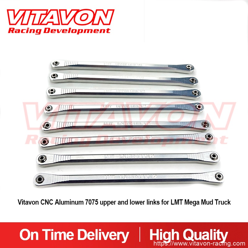 Vitavon CNC Aluminum 7075 upper and lower links for LMT Mega Mud Truck