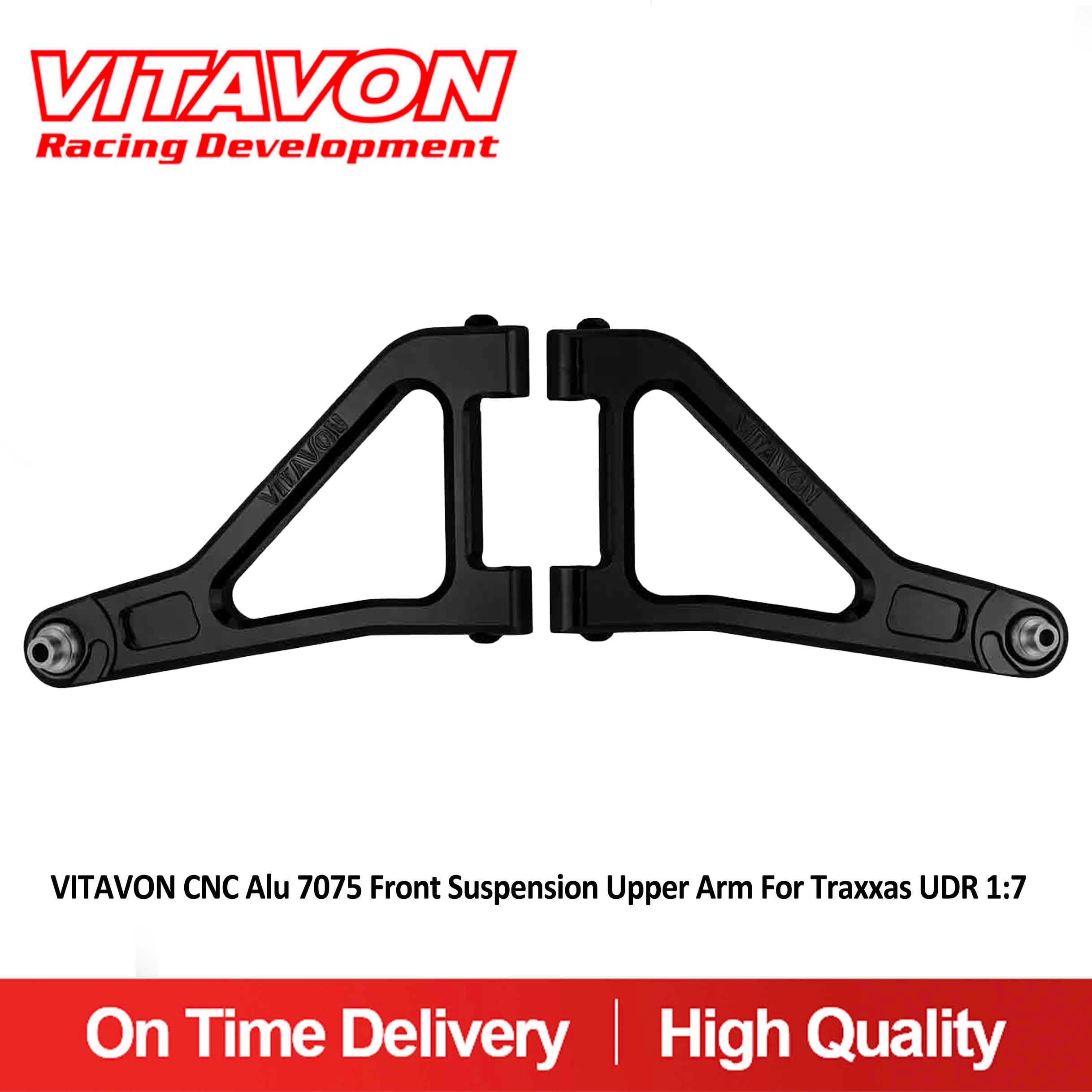 VITAVON CNC Alu 7075 Front Upper A Arms For Traxxas UDR 1:7