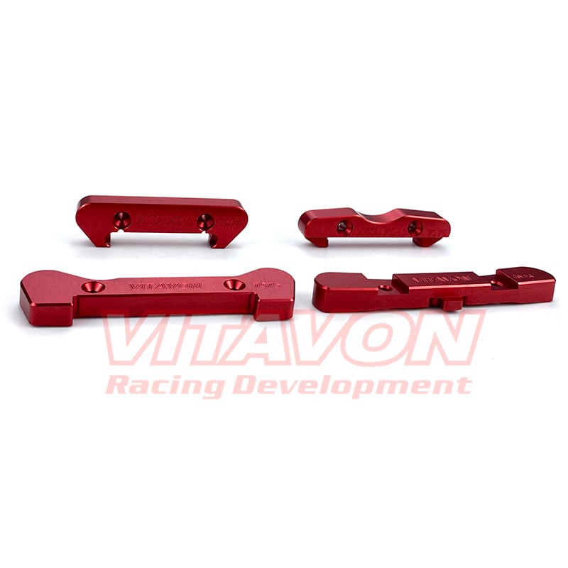 VITAVON LaserNut CNC Alu7075 Front & Rear Hinge Pin Brace for Losi LaserNut