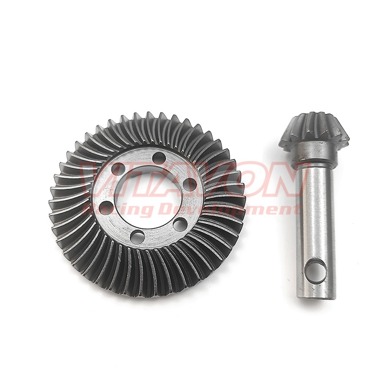 VITAVON  HD steel Ring & Pinion Spiral cut Bevel Gear for Axial SCX6 12/43T