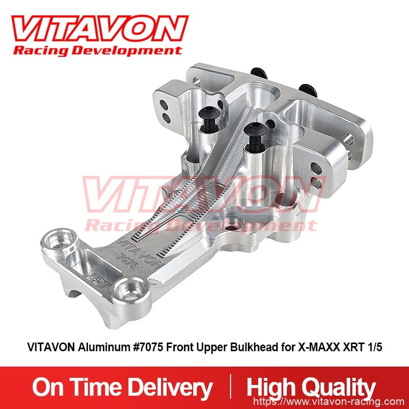 VITAVON Aluminum #7075 Front Upper Bulkhead for X-MAXX XRT 1/5
