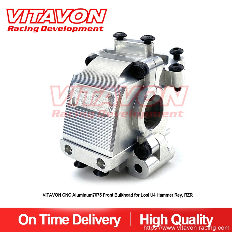 VITAVON CNC Aluminum7075 Front Bulkhead for Losi Hammer Rey,RZR