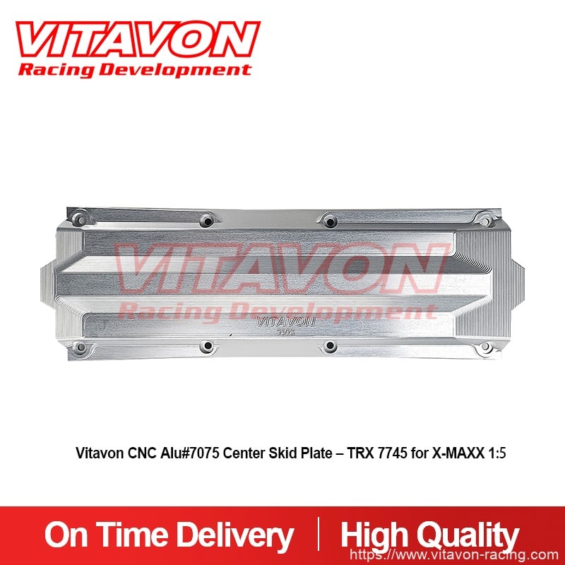 Vitavon CNC Alu#7075 Center Skid Plate - TRX 7745 for X-MAXX