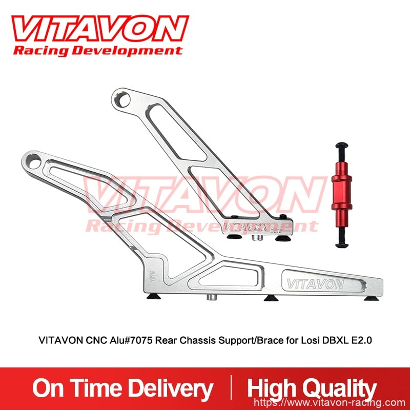 VITAVON CNC alu7075 Rear Chassis Support/Brace for LOSI DBXL E2.0