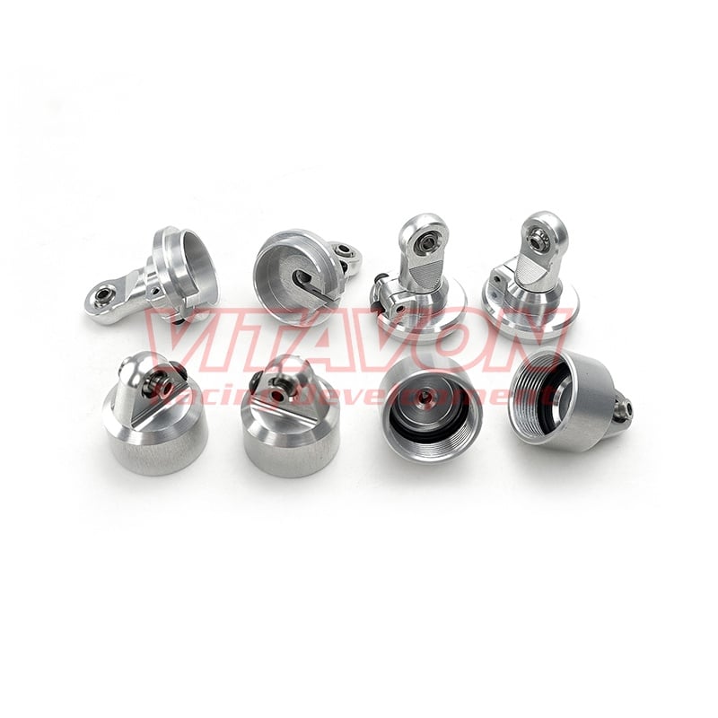 VITAVON CNC Aluminum #7075 Shock Cap Upper&Shock End Lower for Traxxas MAXX 1/10