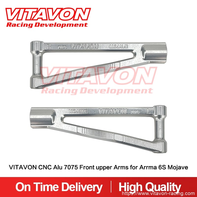 VITAVON CNC Alu 7075 Mojave Front upper Arms for Arrma 6S Mojave