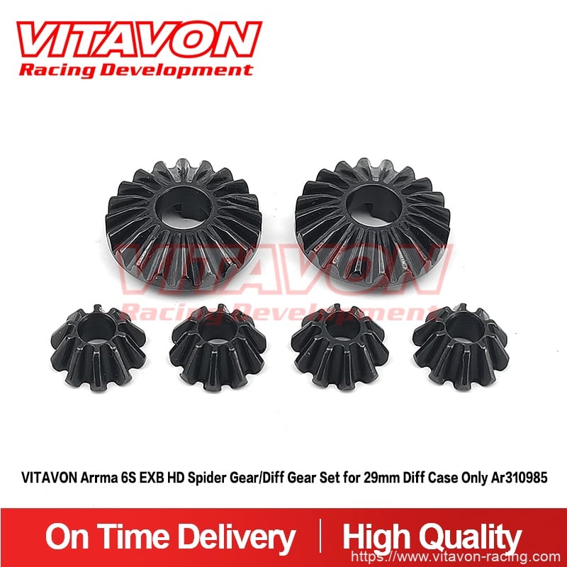 VITAVON Arrma 6S EXB HD Spider Gear/Diff Gear Set for 29mm Diff Case Only Ar310985