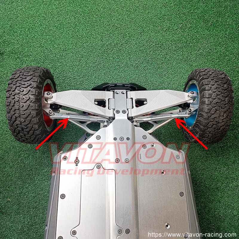 E-VIRATRUE 7075Braccia posteriori in alluminio per Losi RZR REY