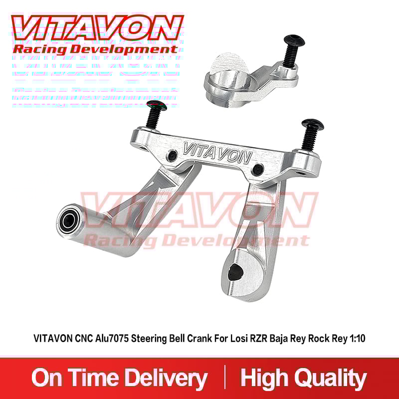 VITAVON CNC Alu7075 Steering Bell Crank For Losi RZR Baja Rey Rock Rey 1:10