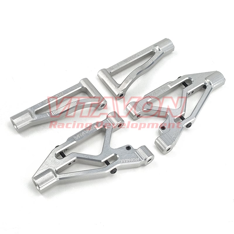 Vitavon CNC Aluminum 7075 Front Lower & Upper Arms For Arrma 6S Typhon
