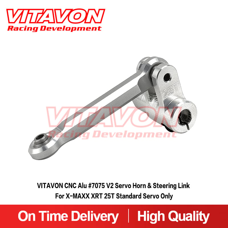 VITAVON Alu #7075 V2 Servo Horn & Steering link for X-MAXX  XRT 25T Standard Servo only