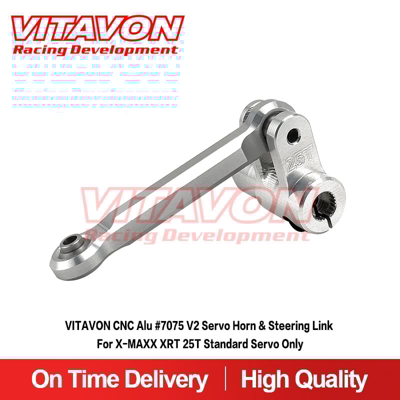 VITAVON Alu #7075 V2 Servo Horn & Steering link for X-MAXX  XRT 25T Standard Servo
