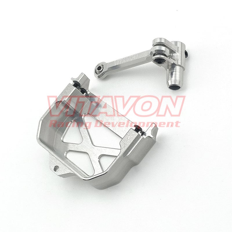 VITAVON CNC Alu7075 V2 Servo Adapter+Servo Horn+Link For 25T Spline Standard Size Servo For X-MAXX XRT 1/5
