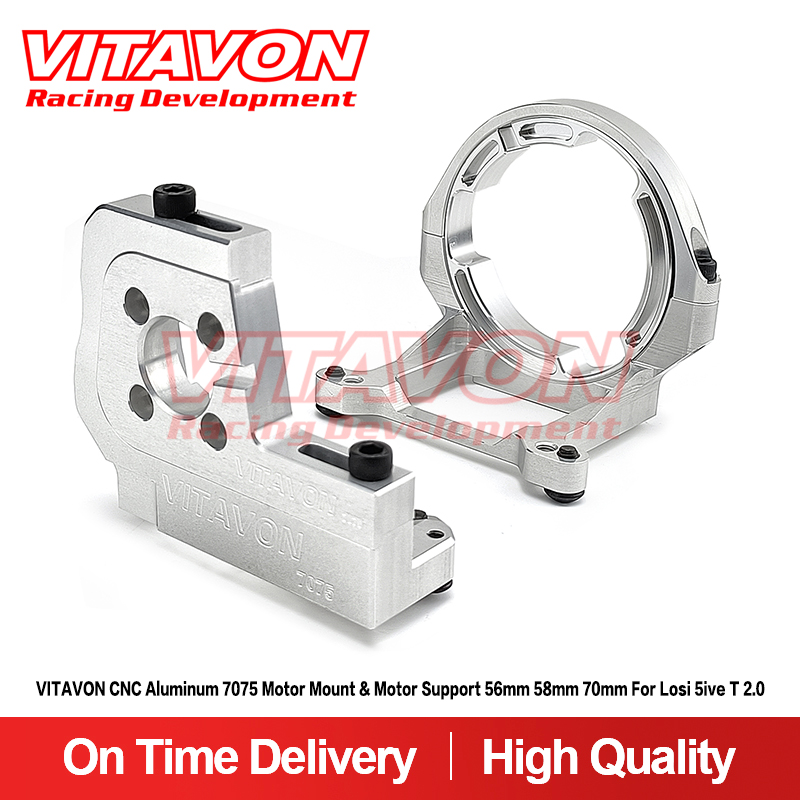 VITAVON CNC Aluminum 7075 Motor Mount & Motor Support 56 58 70mm for Losi 5ive T 2.0