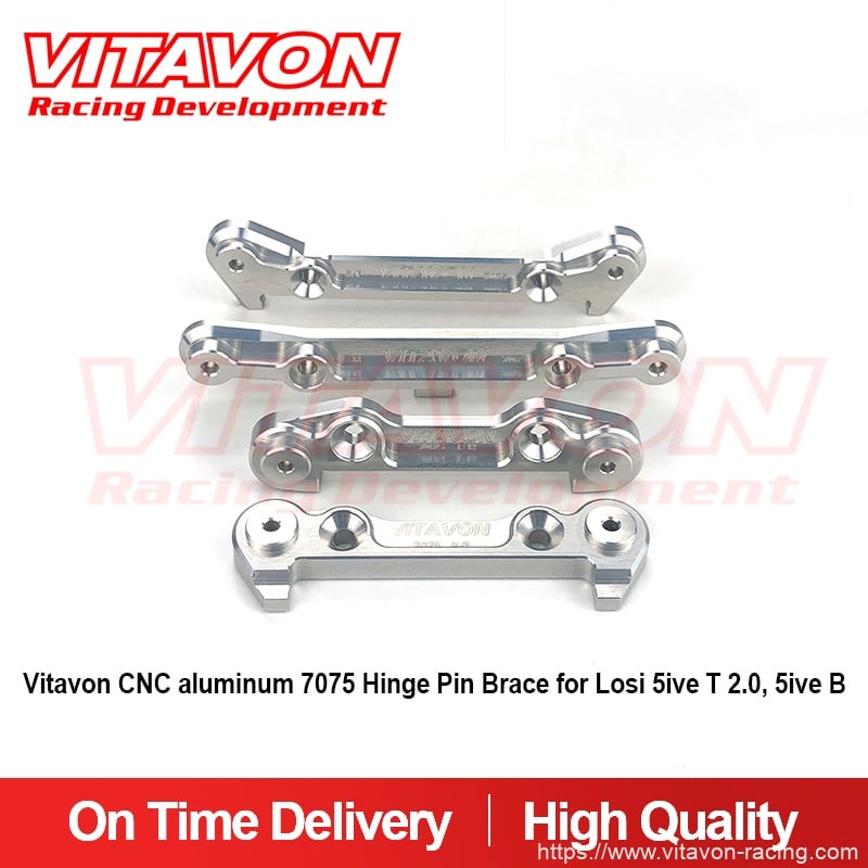 Vitavon CNC aluminum 7075 Hinge Pin Brace for Losi 5ive T 2.0  5ive B