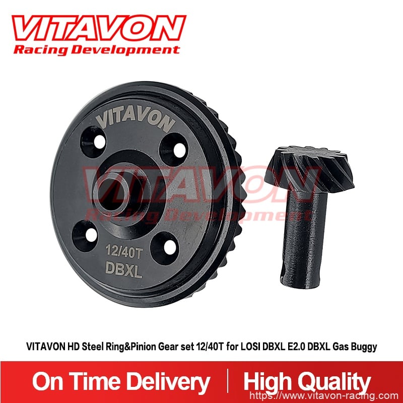 VITAVON HD Steel Ring&Pinion Gear set 12/40T for LOSI DBXL E2.0 DBXL Gas Buggy