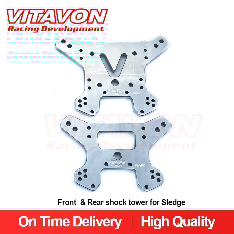 VITAVON CNC Alu#7075 Front & Rear Shock Tower for Traxxas Sledge
