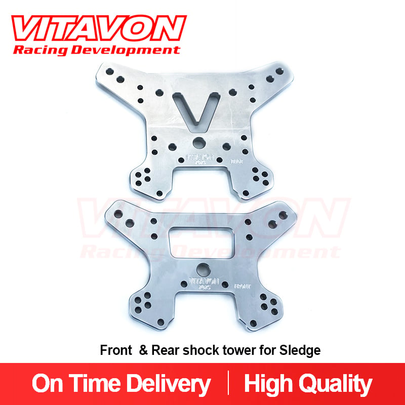 VITAVON CNC Alu#7075 Front & Rear Shock Tower for Traxxas Sledge