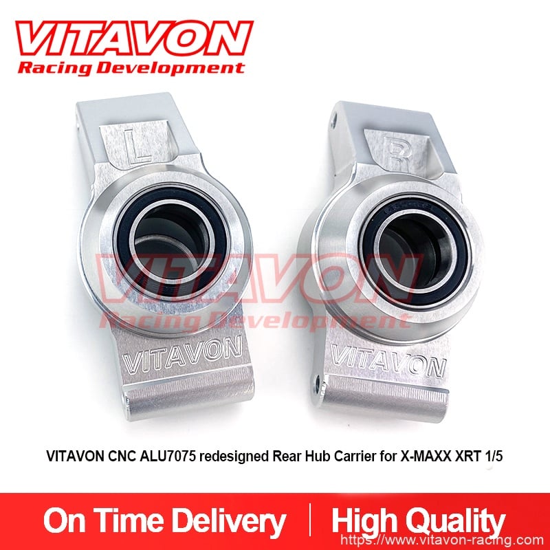 VITAVON CNC ALU7075 redesigned Rear Hub Carrier for X-MAXX XRT 1/5 Traxxas Sand Car