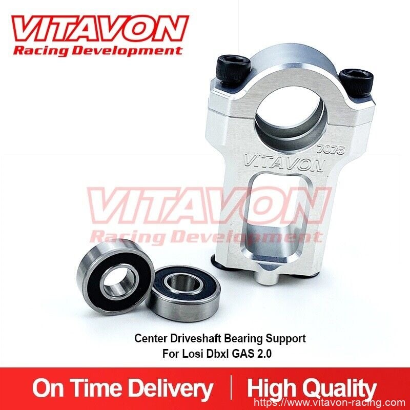 VITAVON LOSI DBXL GAS CNC aluminum 7075 Center Driveshaft Bearing Support