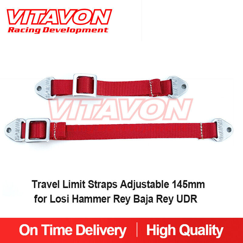 VITAVON Travel Limit Straps Adjustable 145mm for Losi Hammer Rey Baja Rey Traxxas UDR