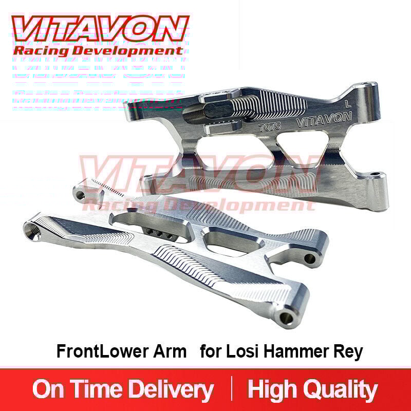 VITAVON CNC Aluminum7075 Front Lower Arm / Suspension Arm For Losi U4 Hammer Rey 1:10