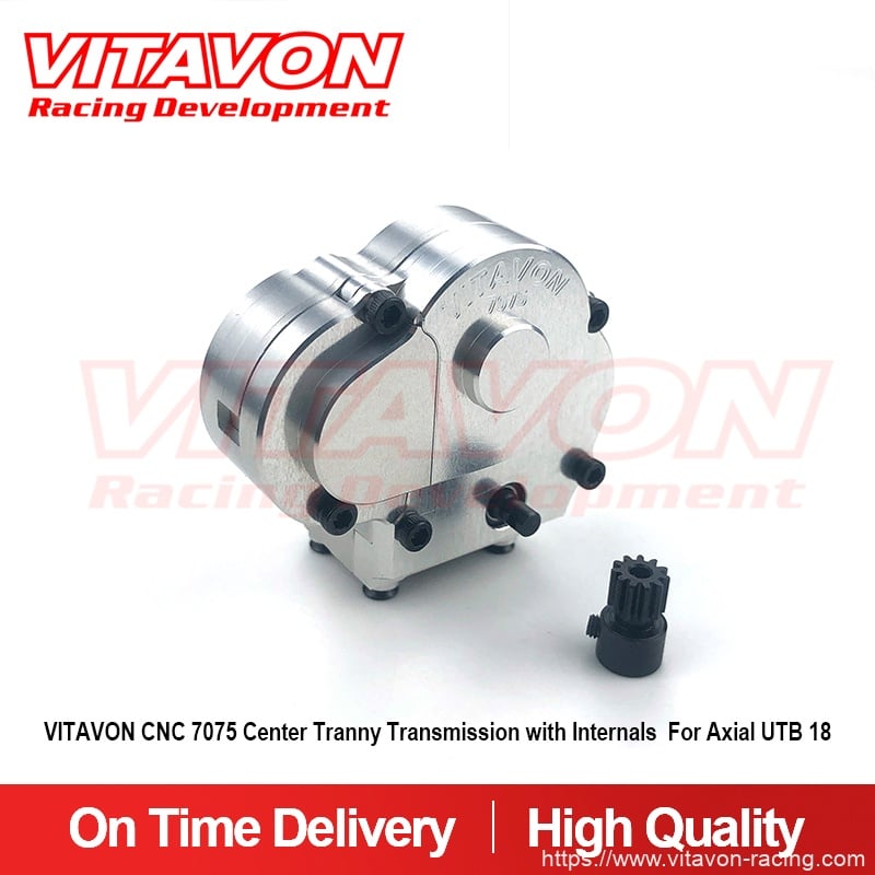 VITAVON CNC 7075 Center Tranny / Transmission with Internals For Axial UTB 18