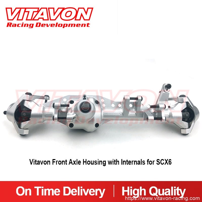 Vitavon Front Axle Housing with Internals for SCX6 Jeep Wrangler Trail Honcho 1/6