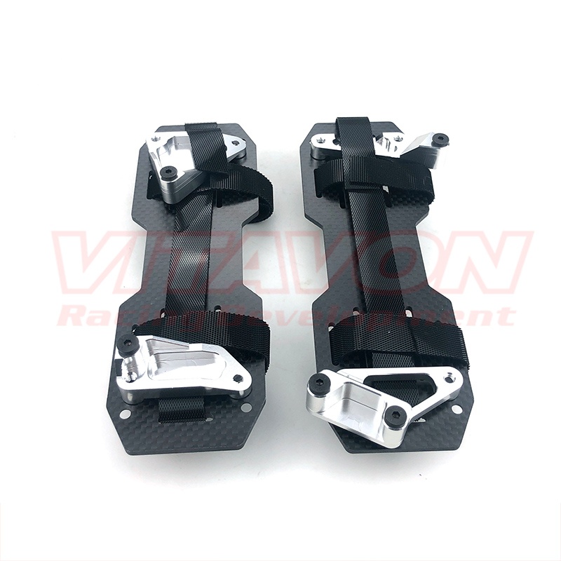 VITAVON Alu stand & Carbon Fiber Battery Tray & Straps Set for Losi 5ive T2.0