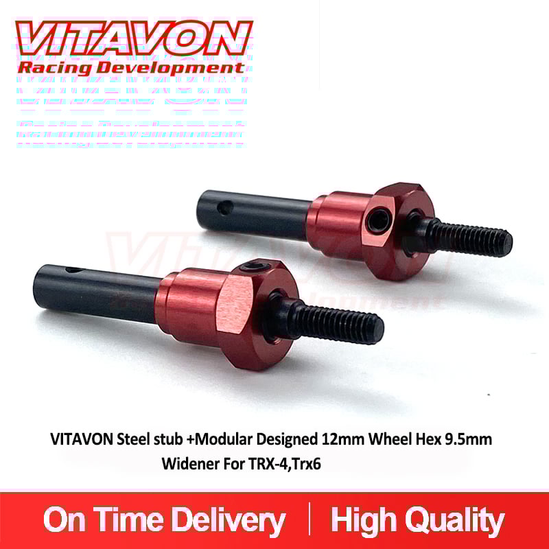 Vitavon Steel stub +Modular Designed 12mm Wheel hex 9.5mm Widener for TRX-4,Trx6