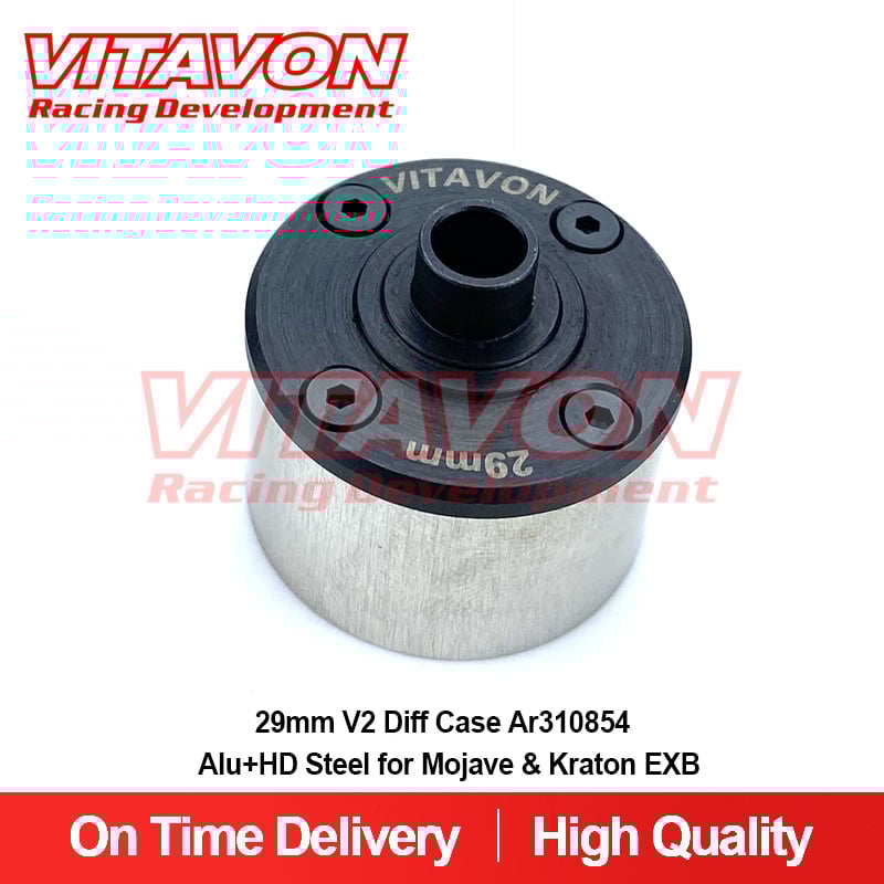 VITAVON 29mm V2 Diff Case Ara310983 Alu+HD Steel for Mojave & Kraton EXB