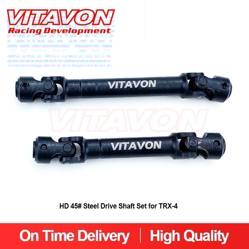VITAVON HD 45# Steel Front & Rear Drive Shaft for Traxxas TRX-4