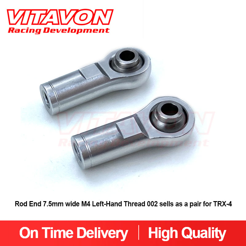 VITAVON Rod End 7.5mm wide M4 Left-Hand Thread 002 sells as a pair