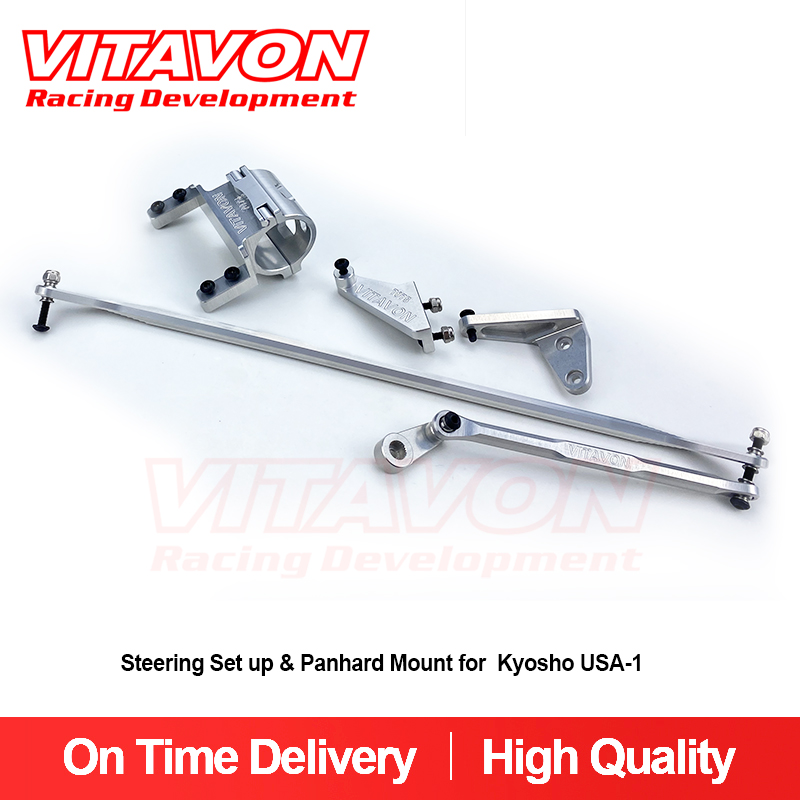 VITAVON  Kyosho USA-1 Redesigned Steering Set up & Panhard Mount