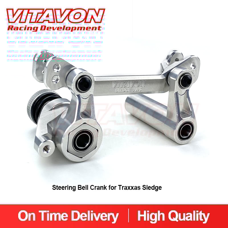VITAVON CNC Alu#7075 Steering Bell Crank V2 for Traxxas Sledge