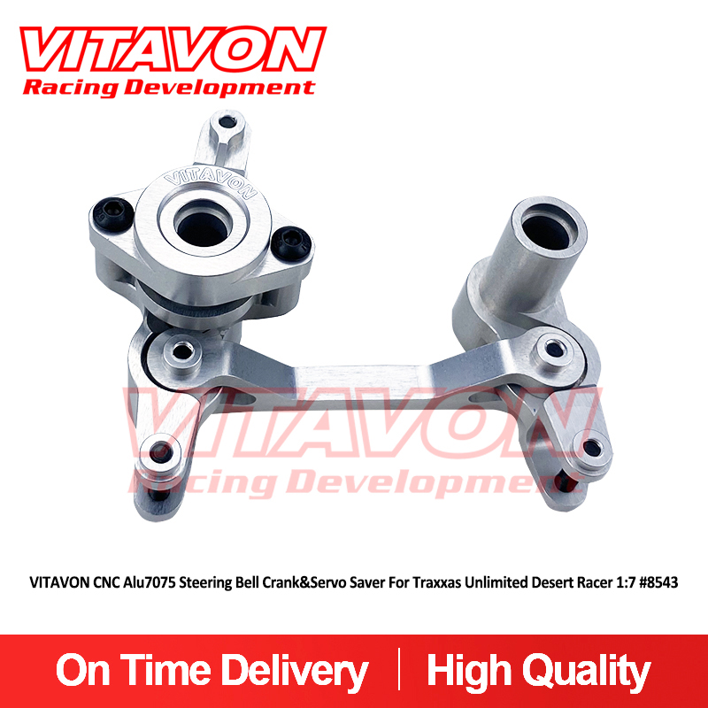 VITAVON CNC Alu7075 Steering Bell Crank&Servo Saver For Traxxas Unlimited Desert Racer 1:7 #8543